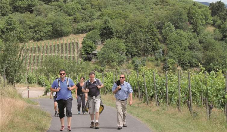 Zahlreiche Wanderer schnürten ihre Schuhe und machten sich auf den Weg. RERE