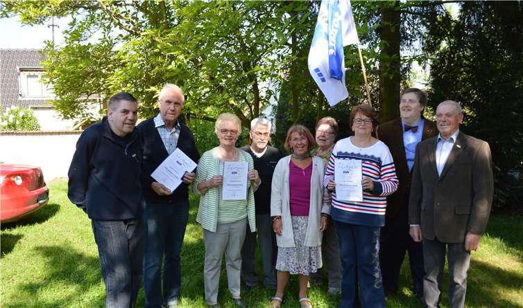 Zahlreiche langjährige Mitglieder konnten ausgezeichnet werden.AB