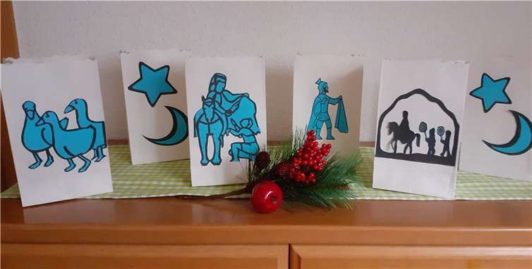 Zauberhafte Motive entstanden auf den Lichttüten der Kinder. Foto: privat