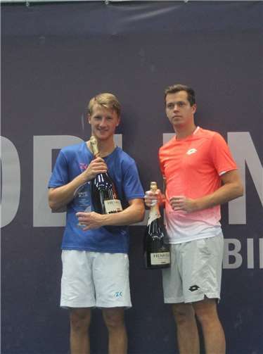 Zdenek Kolar (li.) und Adam Pavlasek feierten am Ende den Doppelerfolg bei der dritten Auflage der Koblenz Open.