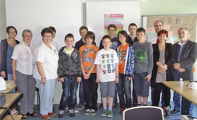 Zehn Schüler informierten sich über die Ausbildungsmöglichkeiten beim DRK. Lothar Spitzley