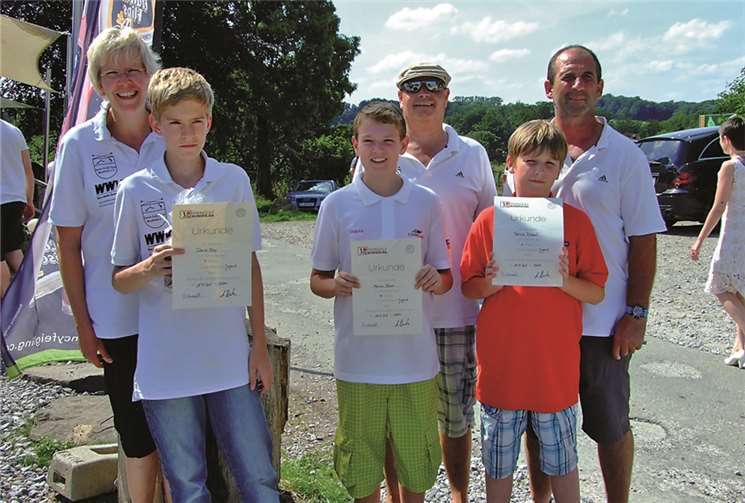 Zeigten eine gute Leistung: Martina Bley, Daniel Bley, Fabian Böber, Volker Bauer, Patrick Ritzdorf, Uwe Ritzdorf.privat