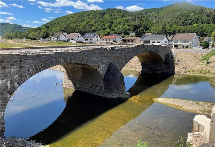 Zerstörte Infrastruktur im Ahrtal