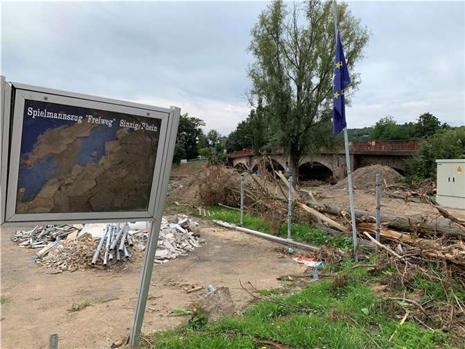 Zerstörungen nach der Flut in Sinzig. Foto: ROB