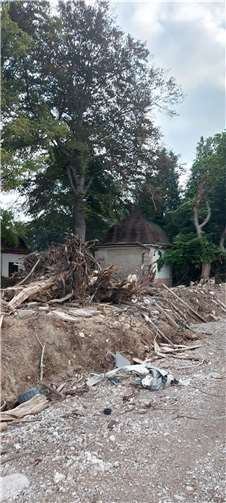 Zerstörungen nach der Flut.Fotos: privat