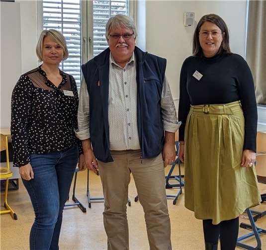 Zertifizierte KursleiterInnen „Letzte Hilfe Kids/Teens“ des Ambulanten Hospiz Neuwied: v.li. Cindy Stein, Walter Jakobeit, Jennifer Jung.