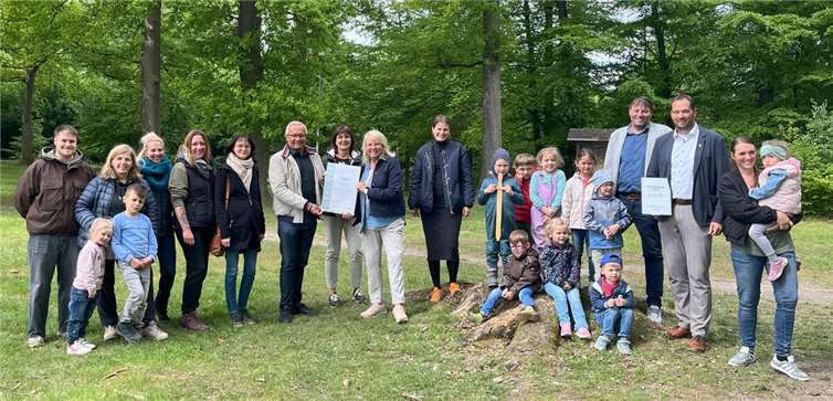 Zertifizierung Kita St. Bonifatius in Großmaischeid.Foto: Meike Schnatz, Naturpark Rhein-Westerwald