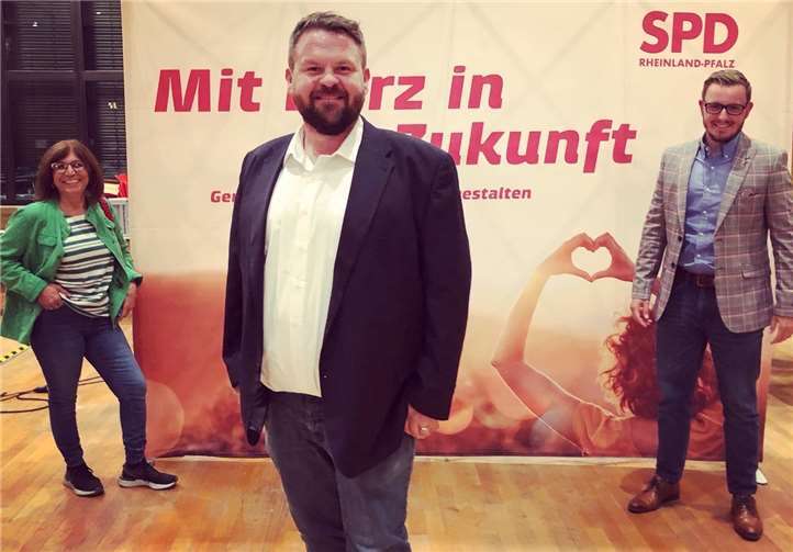 Zeynep Begen, Christoph Mohr und Dominik Pretz beim Kreisparteitag in Andernach: Foto: privat