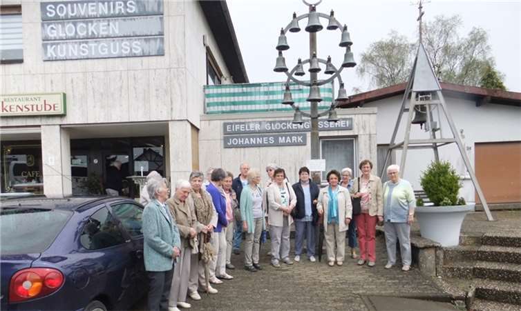 Ziel des Ausflugs war die Glockengießerei Mark in Brockscheid. privat
