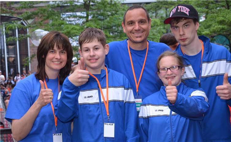Ziel des Landesverbandes: Nachhaltig mehr Teilhabe vor Ort! Im Bild Teilnehmer der Lebenshilfe Bitburg. .Foto: Wilfried Kootz/SO-RLP