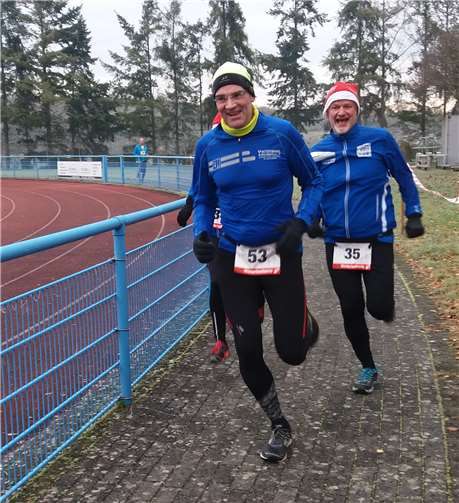 Zielspurt Markus Wolscht (vorne) und Daniel Breslauer.