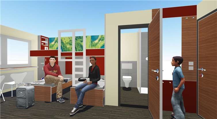 Zimmer der Jugendherberge Mayen.privat