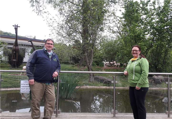 Zoo-Chef Mirko Thiel und Active-Lady-Chefin Gabriele Stiehler. Foto: Judith Reichart Tamariz.