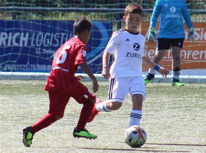 Zu Beginn des Spiels konnten die Merler noch Zweikämpfe gewinnen.