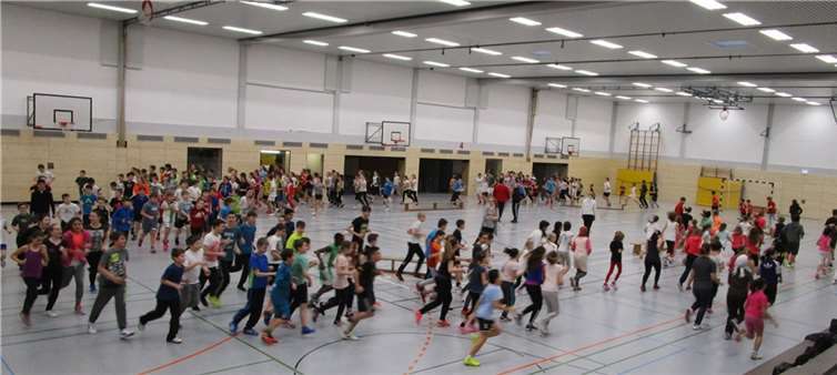 Zu Beginn stand ein 15-minütiger Lauf für alle auf dem Programm. privat