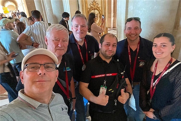 Zu Besuch bei der Feuerwehr des Versailler Schlosses