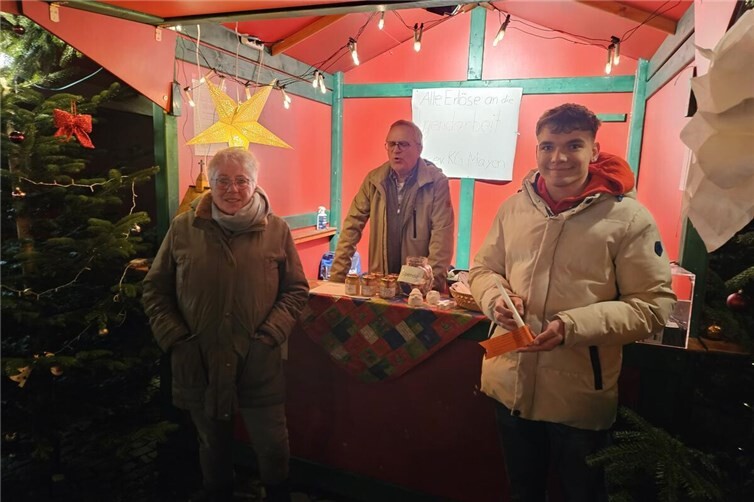 Zu Gast auf dem Mayener Weihnachtsmarkt.Foto: privat