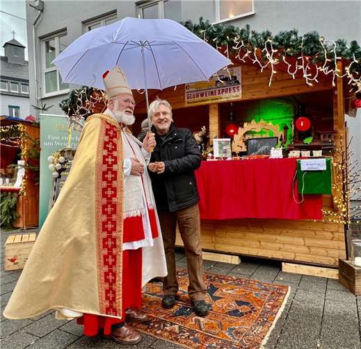 Zu Gast auf dem Weihnachtsmarkt.  Foto: privat