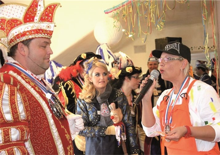 Zu Gast in der Villa Toscana bei der 16. Karnevalssitzung: Prinz Bomber I. von Pinsel und Farbe.privat