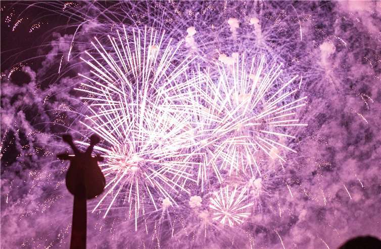 Zu den Highlights zählte das traditionelle Großfeuerwerk.