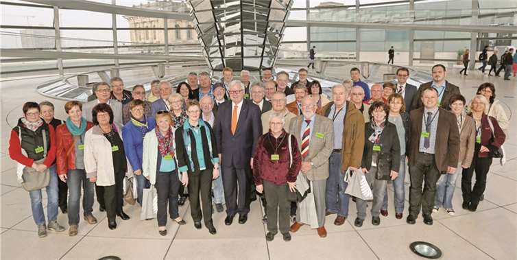 Zu den Höhepunkten des Berlin-Besuchs gehörten der Besuch des Reichstags und das Gespräch mit dem Koblenzer CDU-Bundestagsabgeordneten Dr. Michael Fuchs. privat