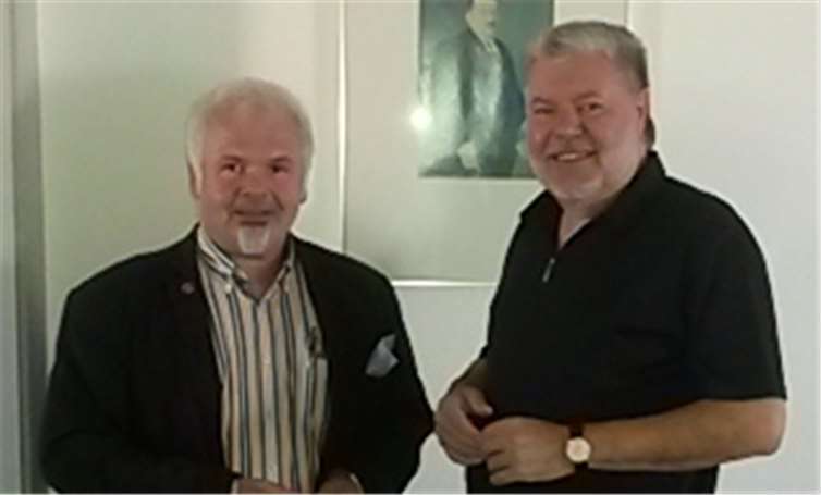 Zu einem zweistündigen Meinungsaustausch trafen Kurt Beck und Ferhat Cato zusammen. privat