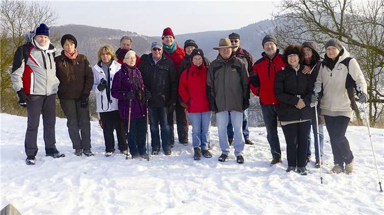 Zu einer Winterwanderung trafen sie die Mitglieder des Freundschaftskreises. privat