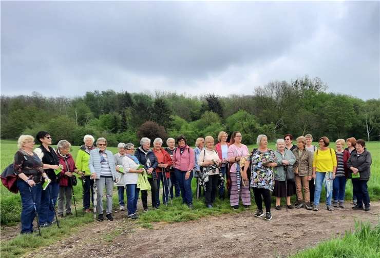 Zu einer meditativen Wanderung rund um Saffig machten sich Frauen der kfd Miesenheim und Frauen aus verschiedenen anderen Gemeinden des pastoralen Raumes Andernach am 8. Mai gemeinsam auf den Weg. Foto: privat
