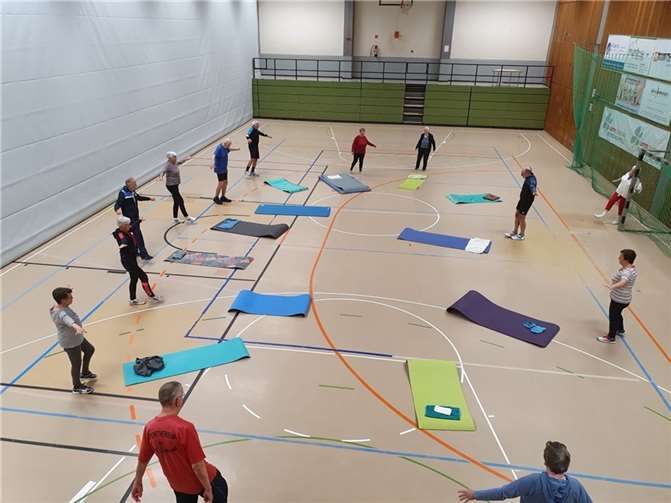 Zuerst ging es zum Sport und dann kam der gesellige Teil.