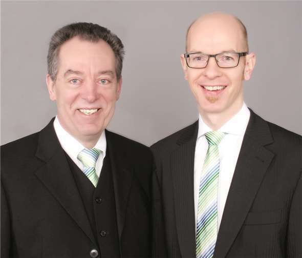 Zufrieden konnten Vorstandsvorsitzender Franz Merkes und Vertriebsvorstand Bernd Schittler das Ergebnis der Koblenzer PSD Bank für das abgelaufene Geschäftsjahr vorstellen. privat