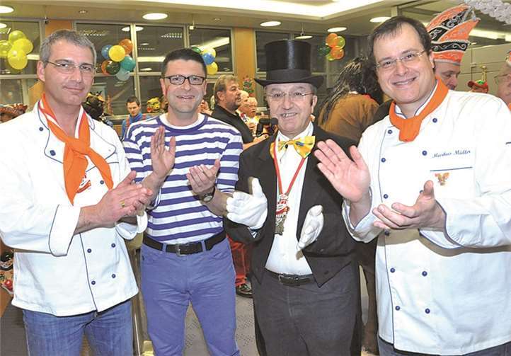 Zufriedene Gesichter (v.l.): Sascha Monschauer, Oliver Engels, Peter Schäfer und Markus Müller.