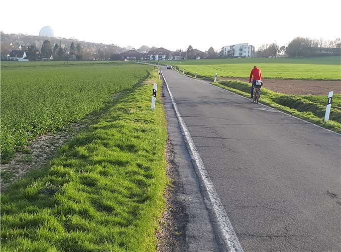 Zukünftig Fahrradstraße – Berkumer Weg. Foto Copyright: ADFC Wachtberg