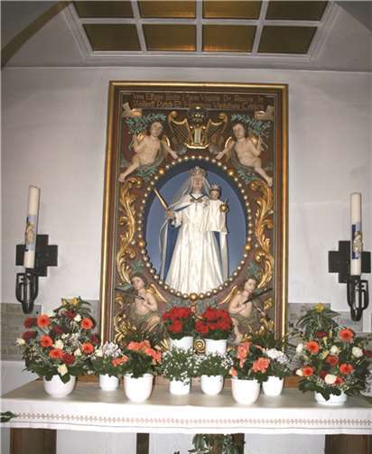 Zum 303. Mal nahm die Marianische Bruderschaft aus Merten-Trippelsdorf an der Wallfahrt nach Waldorf teil. -WER-