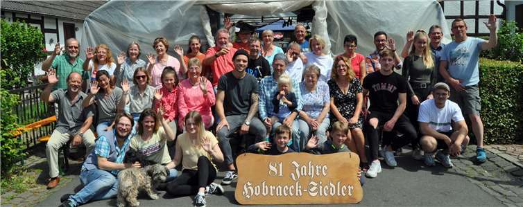 Zum 81. Geburtstag der Hobraeck-Siedlung wurde ordentlich gefeiert.Foto: privat
