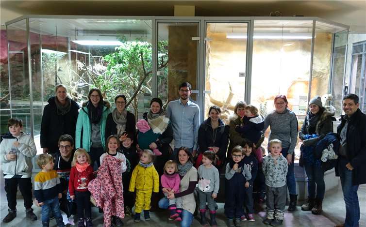 Zum Abschluss besuchten die Turnkinder das Exotarium.Fotos: privat