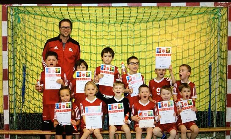 Zum Abschluss gab es für jeden der kleinen Spielerinnen und Spieler eine Urkunde. privat