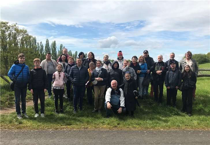 Zum Abschluss gab’s noch ein gemeinsames Foto: „Das ist die ganze Familie!“ Foto: Katja Ackermann