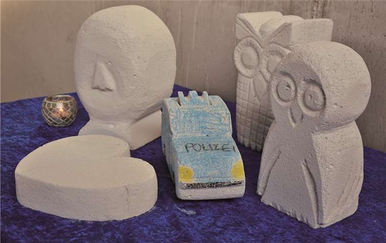 Zum Abschluss wurden alle Kunstwerke präsentiert. privat