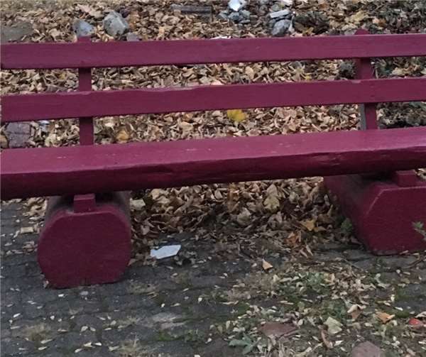 Zum Glück konnte die Bank wiedergefunden werden.