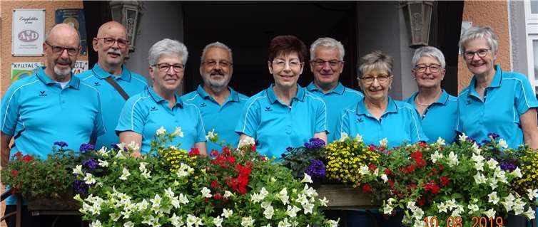 Zum KC gehören: (v.l.) Walter Merten, Günter Schmitt, Alwine Merten, Walter Reuß, Margret Schmitt, Reinhold Gondert, Ursula Gondert, Aurelia Gondert, Marlene Reuß.Foto: privat