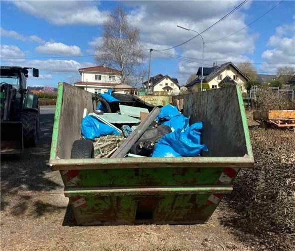 Zum Schluss war der Container gut gefüllt.