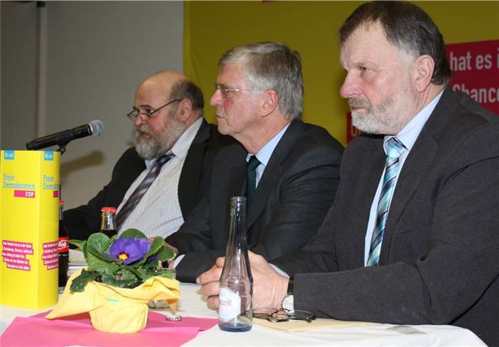 Zum Thema „Eigentum schützen“ referierten Ulrich Schreiber (v.l.), Dr. Karl Tack und Heribert Metternich.