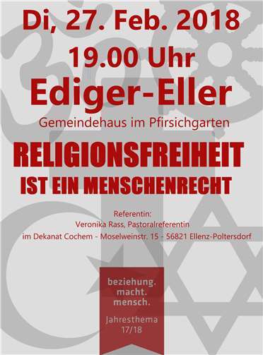 Zum Thema „Religionsfreiheit ist ein Menschenrecht“ referiert Veronika Rass.privat
