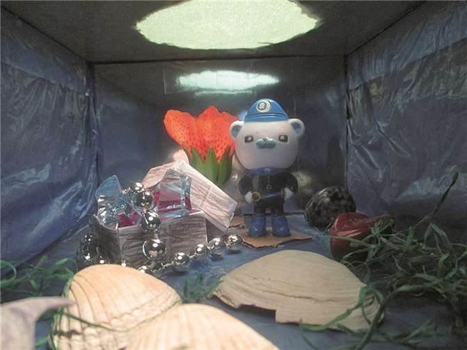 Zum Thema „Unterwasserwelt“ entstanden tolle Landschafen.