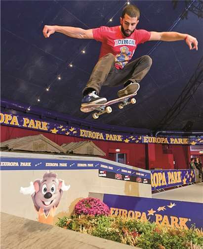Zum fünften Mal treffen sich die Skateboarder im Europa-Park ein. Markus Garscha
