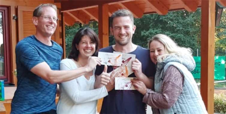 Zum zweiten Mal Vereinsmeister im Mixed wurde das Duo Florian Kluth und Nadine Hachenberg, die André Seliger und Michaela Schür im Finale mit 7:5 und 6:2 besiegten.Foto: TC Steimel