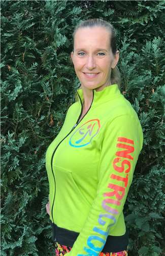 Zumba Instructor Sabine Habermann.