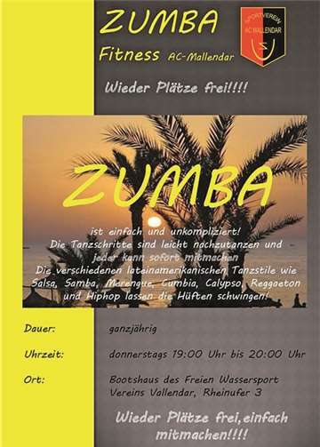 Zumba - ein Sport für alle, die fit bleiben wollen.Privat