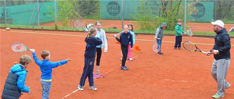 Zunächst „Trockenübungen“ ohne Ball…Privat