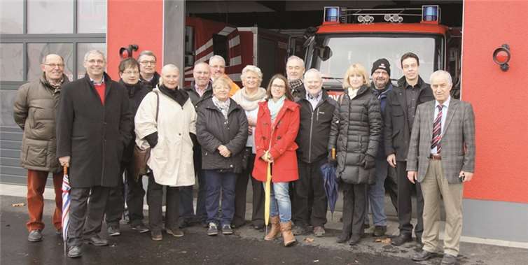 Zur Besichtigung der neuen Feuerwache traf sich die CDU-Fraktion.  privat